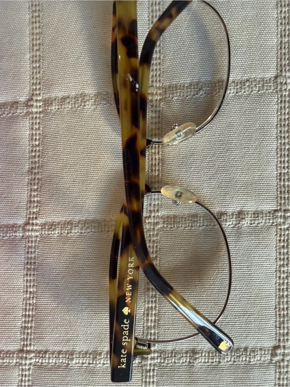 kate spade Tortoiseshell and Silver Round Sunglasses